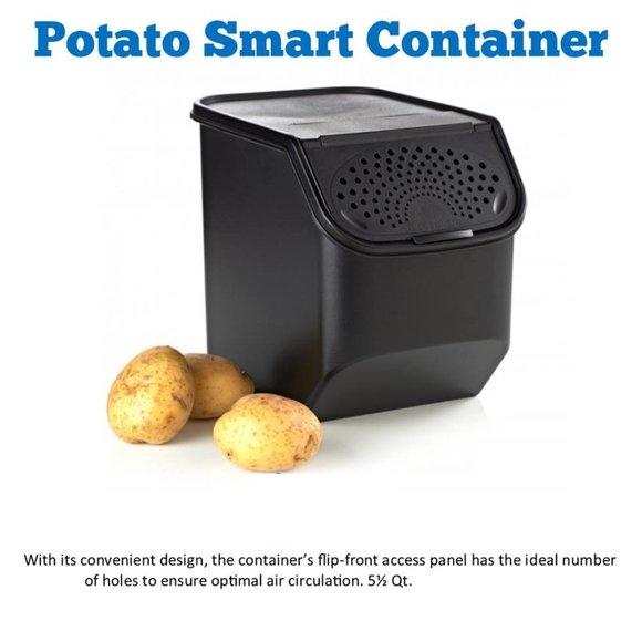 New Tupperware Potato Smart Container Modular Mate Access Black - Picture 4 of 5